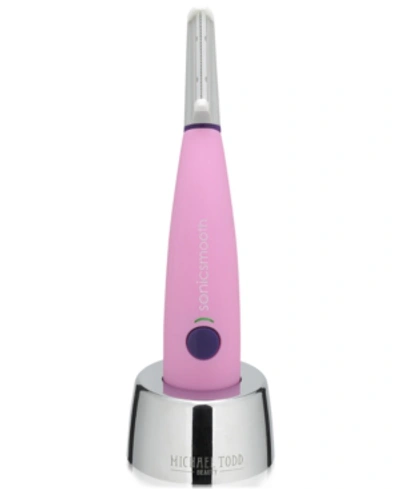 Shop Michael Todd Beauty Sonicsmooth Sonic Dermaplaning 2 In 1 Facial Exfoliation & Peach Fuzz Hair Removal System In Pink