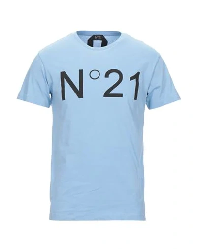 Shop N°21 T-shirts In Sky Blue