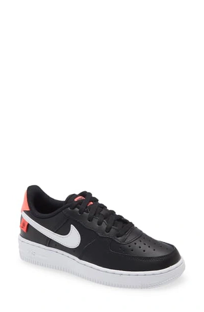 Shop Nike Air Force 1 Lv8 Platform Sneaker In Black/ White/ Flash Crimson