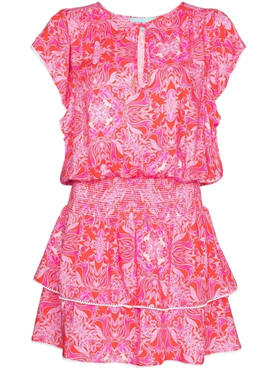 Shop Melissa Odabash Keri Tiered Beach Dress In Pink