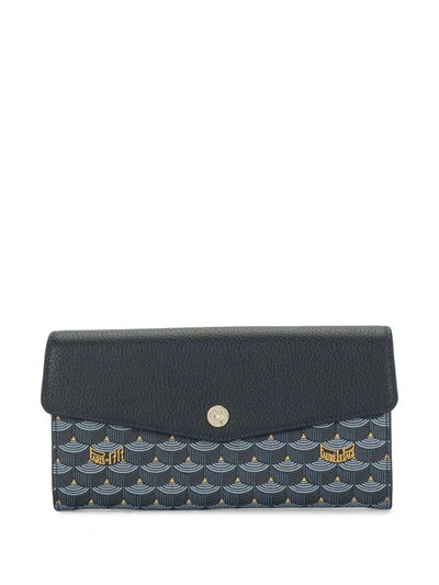 Shop Fauré Le Page Parade Rectangular Wallet In Blue