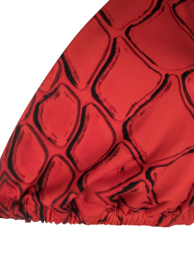 Noire Swimwear Snake Tanning Bikini In Red