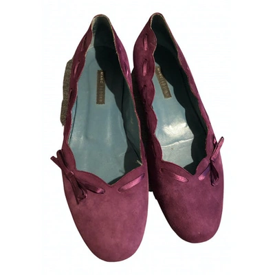 Pre-owned Marc Jacobs Ballet Flats In Purple