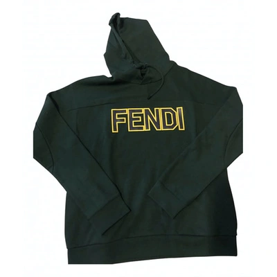 Pre-owned Fendi Green Cotton Knitwear & Sweatshirts
