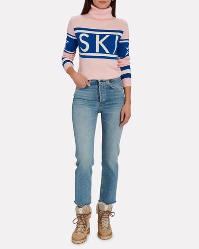 Shop Perfect Moment Schild Ski Turtleneck Sweater In Pink