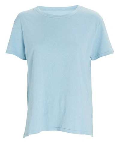 Shop Nili Lotan Brady Cotton Jersey T-shirt In Light Blue