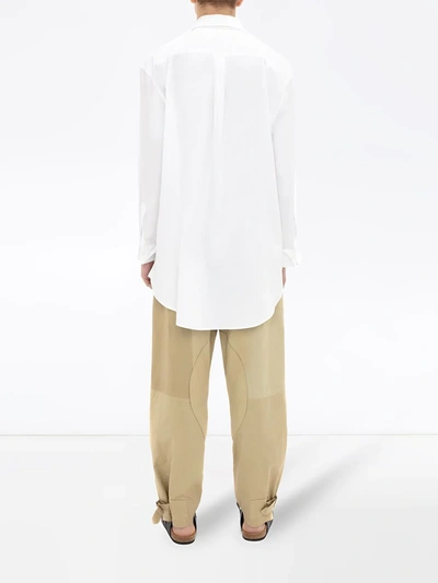 Shop Jw Anderson Oversize Tape Shirt In White