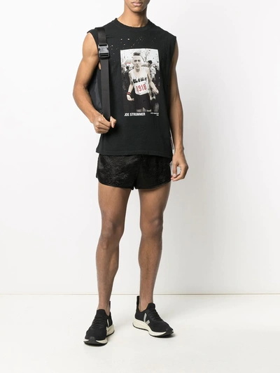 Shop Satisfy Moth Eaten Muscle T-shirt In Black