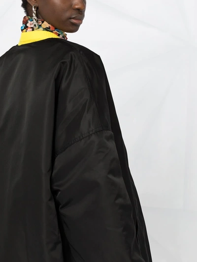 Shop Ganni Zip-front Jacket In Black