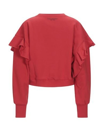 Shop Philosophy Di Lorenzo Serafini Woman Sweatshirt Red Size L Cotton, Polyester