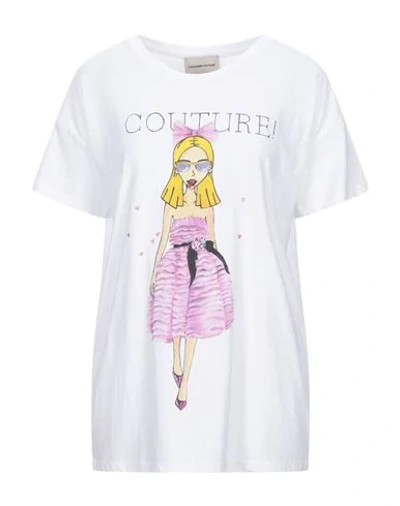 Shop Alexandre Vauthier T-shirts In White