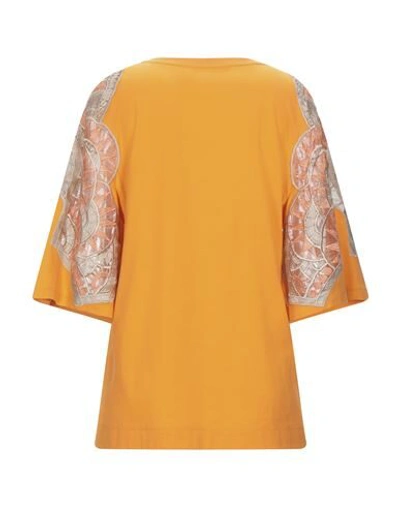 Alberta Ferretti T-shirts In Orange