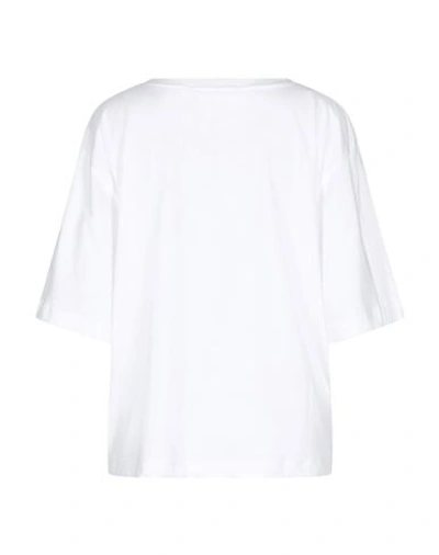 Shop Boutique Moschino T-shirts In White