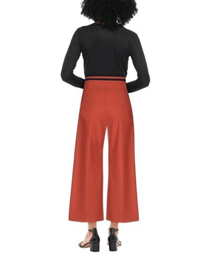 Shop Paul Smith Woman Pants Rust Size 8 Polyester, Wool, Elastane In Red