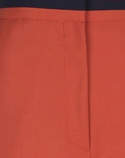 Shop Paul Smith Woman Pants Rust Size 8 Polyester, Wool, Elastane In Red