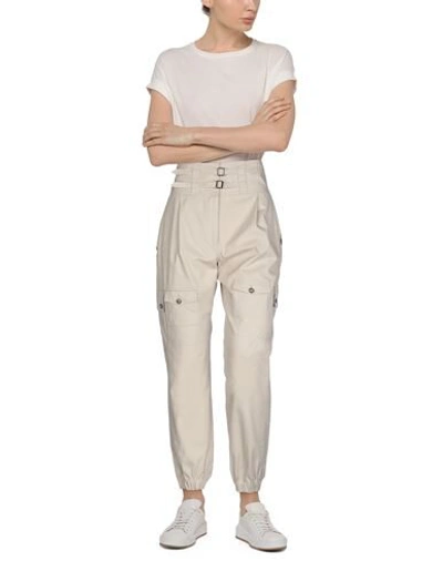 Shop Dolce & Gabbana Woman Pants Beige Size 12 Cotton