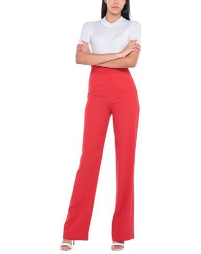 Shop Prada Pants In Red