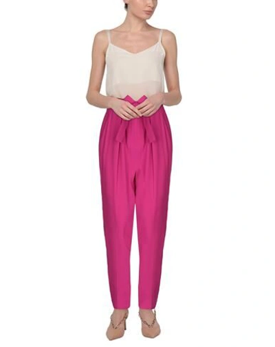 Shop Dkny Casual Pants In Mauve