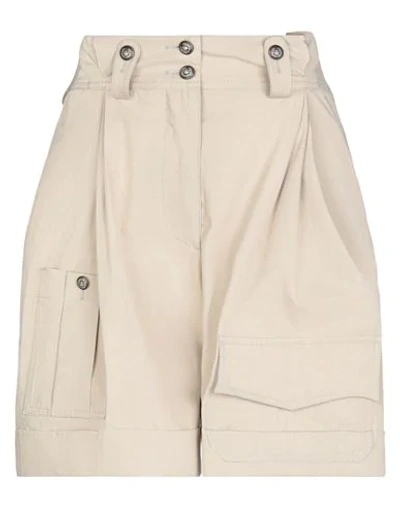 Shop Dolce & Gabbana Woman Shorts & Bermuda Shorts Beige Size 2 Cotton