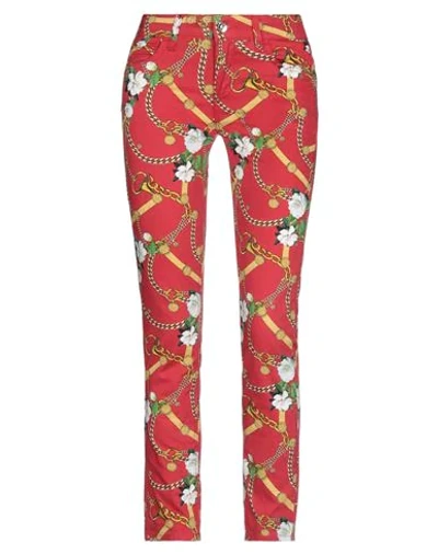Shop Liu •jo Woman Pants Red Size 28 Cotton, Elastane