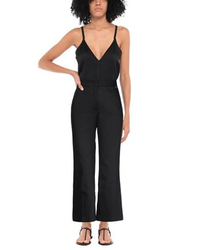 Shop Twinset Woman Pants Black Size 14 Cotton, Modal, Elastane