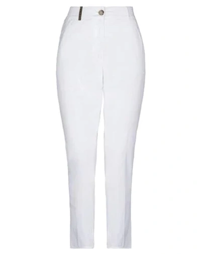 Shop Peserico 3/4-length Shorts In White