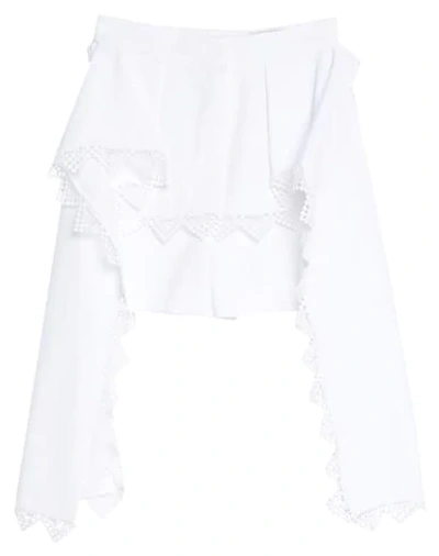 Shop Alexander Mcqueen Shorts & Bermuda Shorts In White