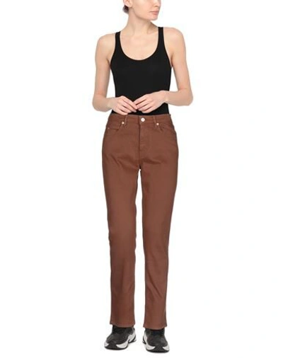 Shop Belstaff Woman Pants Brown Size 26 Cotton, Elastane