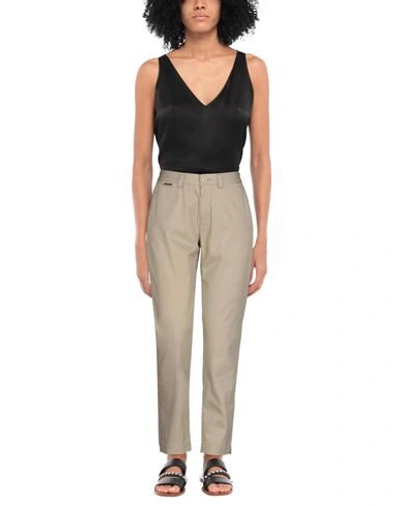 Shop Belstaff Woman Pants Sand Size 32 Cotton In Beige