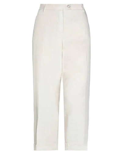 Shop Re-hash Casual Pants In Ivory
