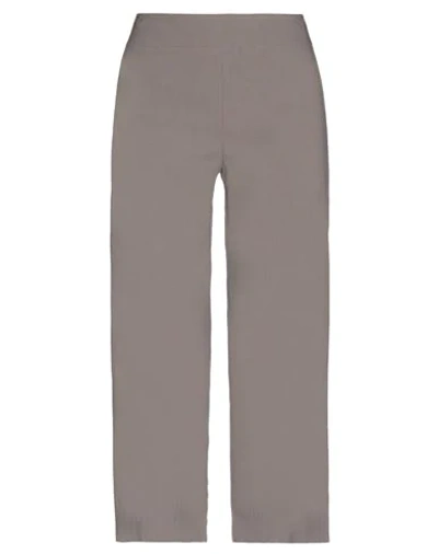 Shop Avenue Montaigne Woman Cropped Pants Khaki Size 4 Viscose, Polyamide, Elastane In Beige