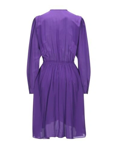 Shop Isabel Marant Étoile Marant Étoile Woman Midi Dress Purple Size 2 Silk