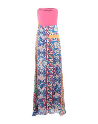 Shop Hanita Long Dresses In Fuchsia