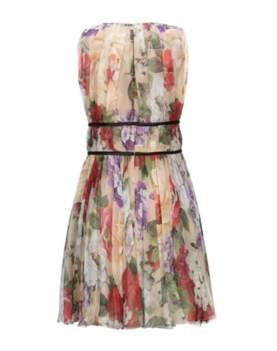 Dolce & Gabbana Short Dresses In Beige
