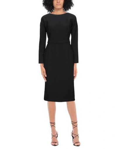 Dolce & Gabbana Midi Dresses In Black