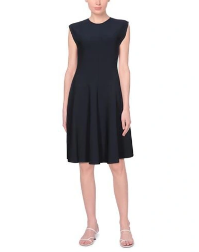 Shop Stella Mccartney Woman Midi Dress Midnight Blue Size 4-6 Viscose, Polyester