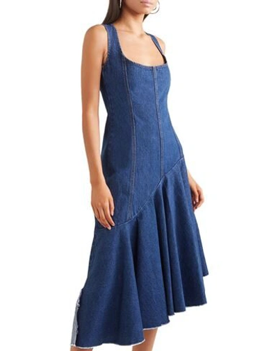 Shop Solace London Midi Dresses In Blue