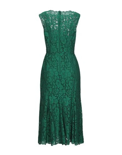 Shop Dolce & Gabbana Midi Dresses In Green