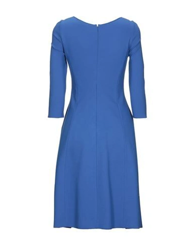 Shop Emporio Armani Woman Mini Dress Blue Size 2 Viscose, Polyamide, Elastane