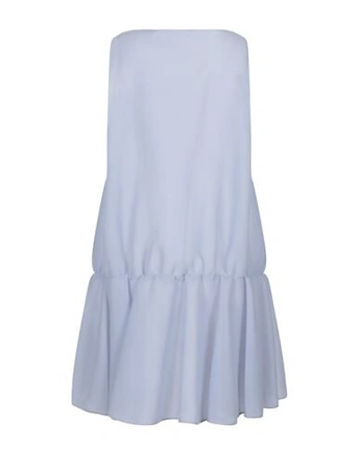 Shop Emporio Armani Woman Mini Dress Sky Blue Size 8 Polyamide