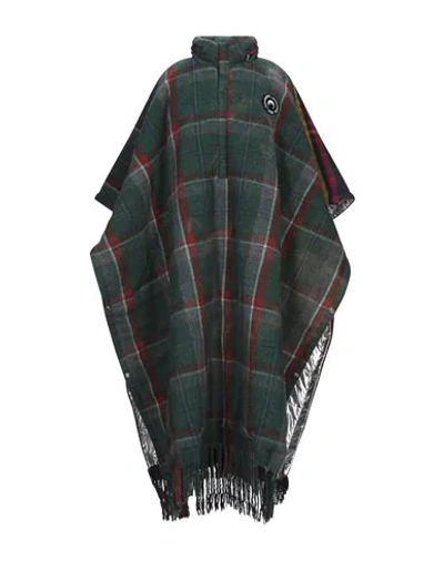 Shop Marine Serre Capes & Ponchos In Green