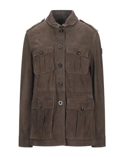 Shop Belstaff Jackets In Brown