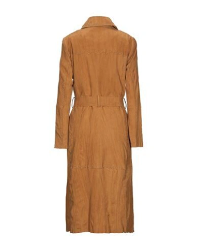 Alberta Ferretti Overcoats In Camel