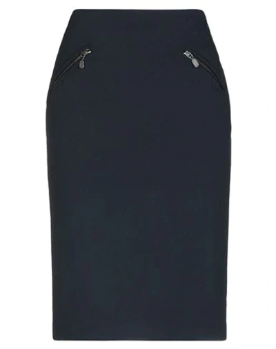 Shop Belstaff Woman Midi Skirt Midnight Blue Size 6 Polyamide, Elastane
