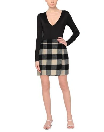 Shop Belstaff Woman Mini Skirt Black Size 12 Virgin Wool, Polyamide