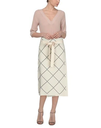 Shop Proenza Schouler Midi Skirts In Ivory