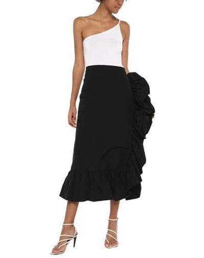 Shop Ainea 3/4 Length Skirts In Black