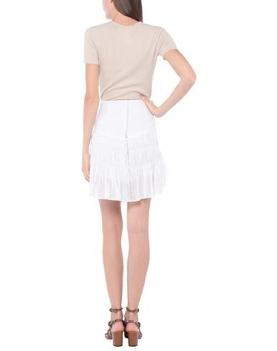 Shop Isabel Marant Woman Midi Skirt White Size 8 Ramie