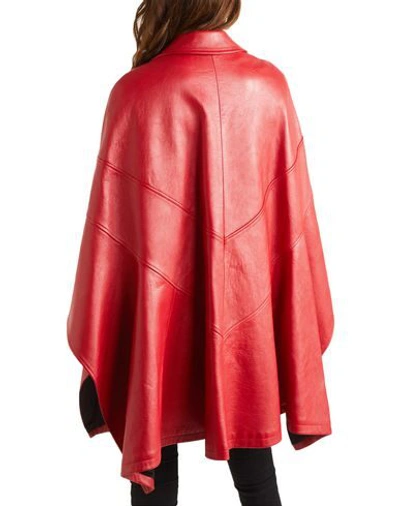 Shop Saint Laurent Capes & Ponchos In Red