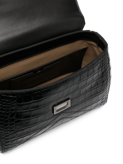 Shop Givenchy Antigona Small Leather Shoulder Bag In Black